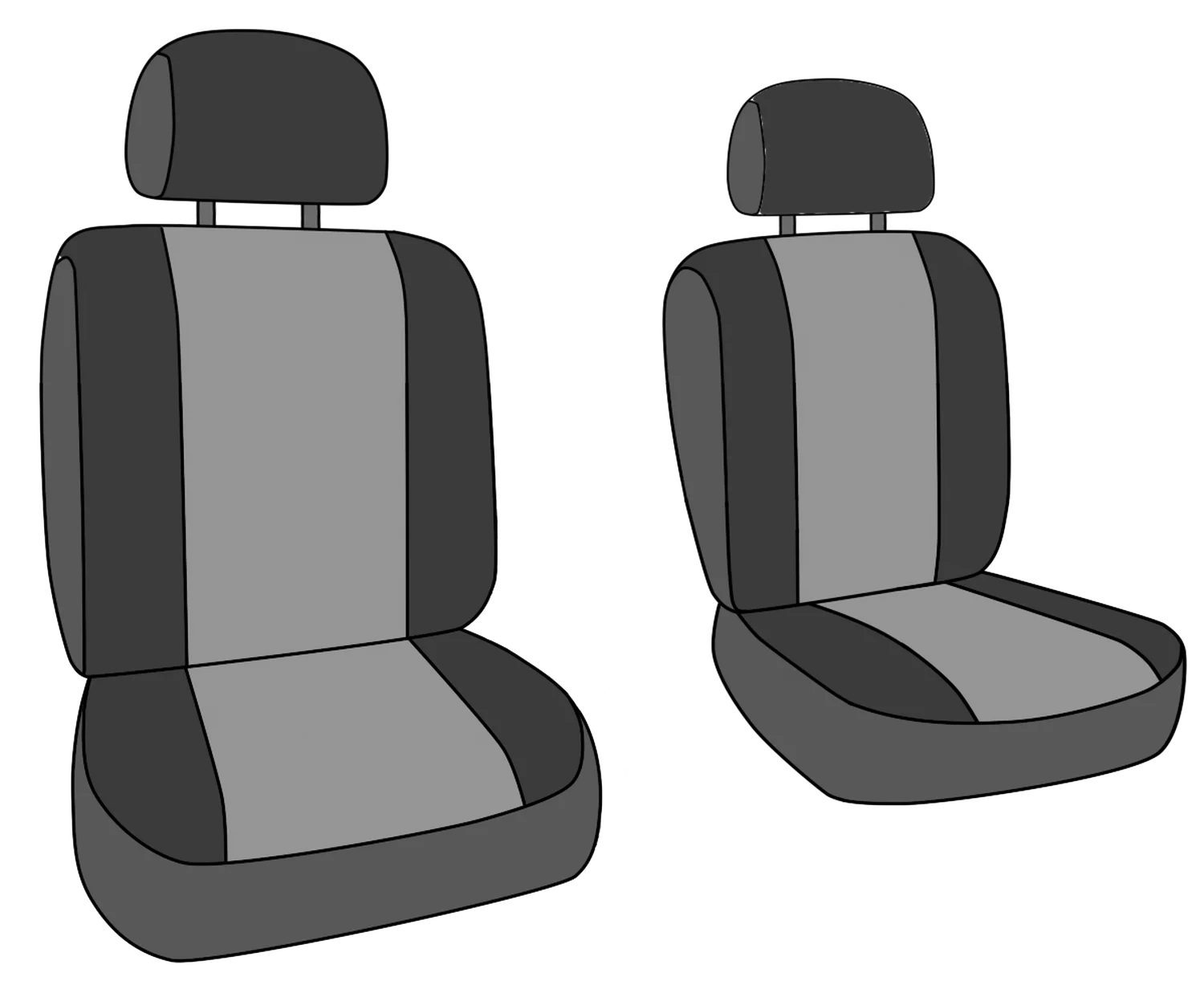 Front Buckets Seat Covers J9259