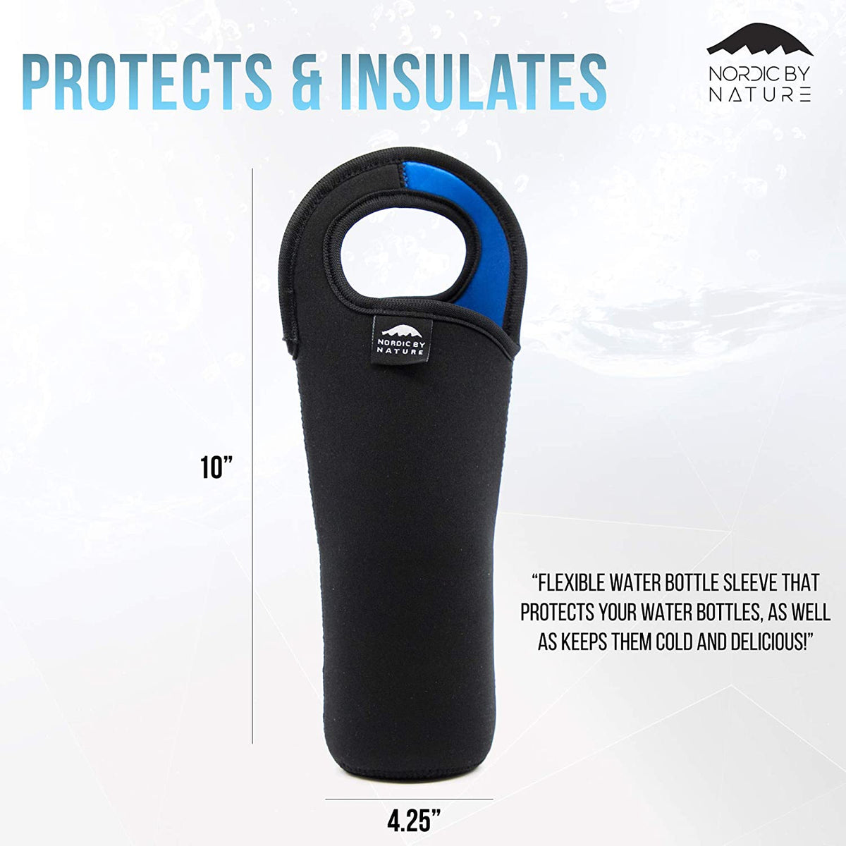 Neoprene Lunch Bag With Water Bottle Sleeve O5729