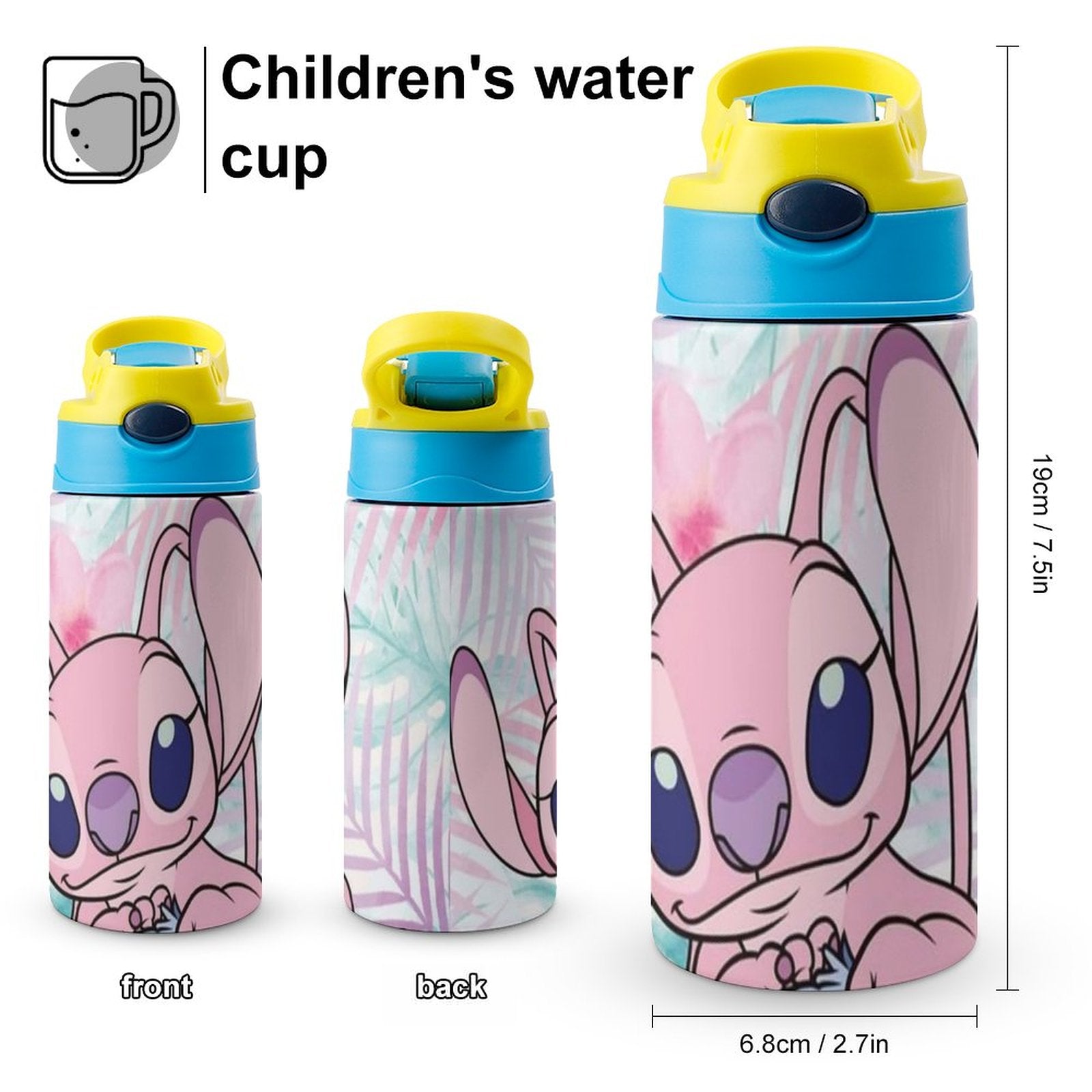 Stainless Steel Vacuum Insulated Water Bottle With Straw Q312490