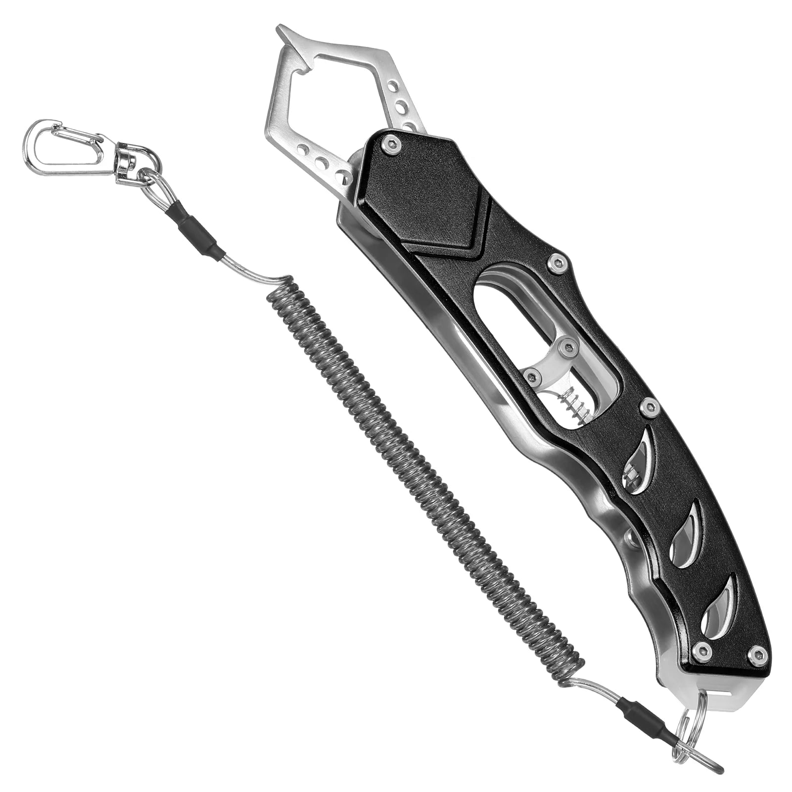 Fishing Tool Combo Kit with Pliers Scissor Fish Gripper Zinger Retractor U85506