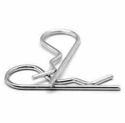 Hitch Pin Clip / Hairpin Cotter, Low Carbon Steel Zinc Plated, Pk 3000 H5716