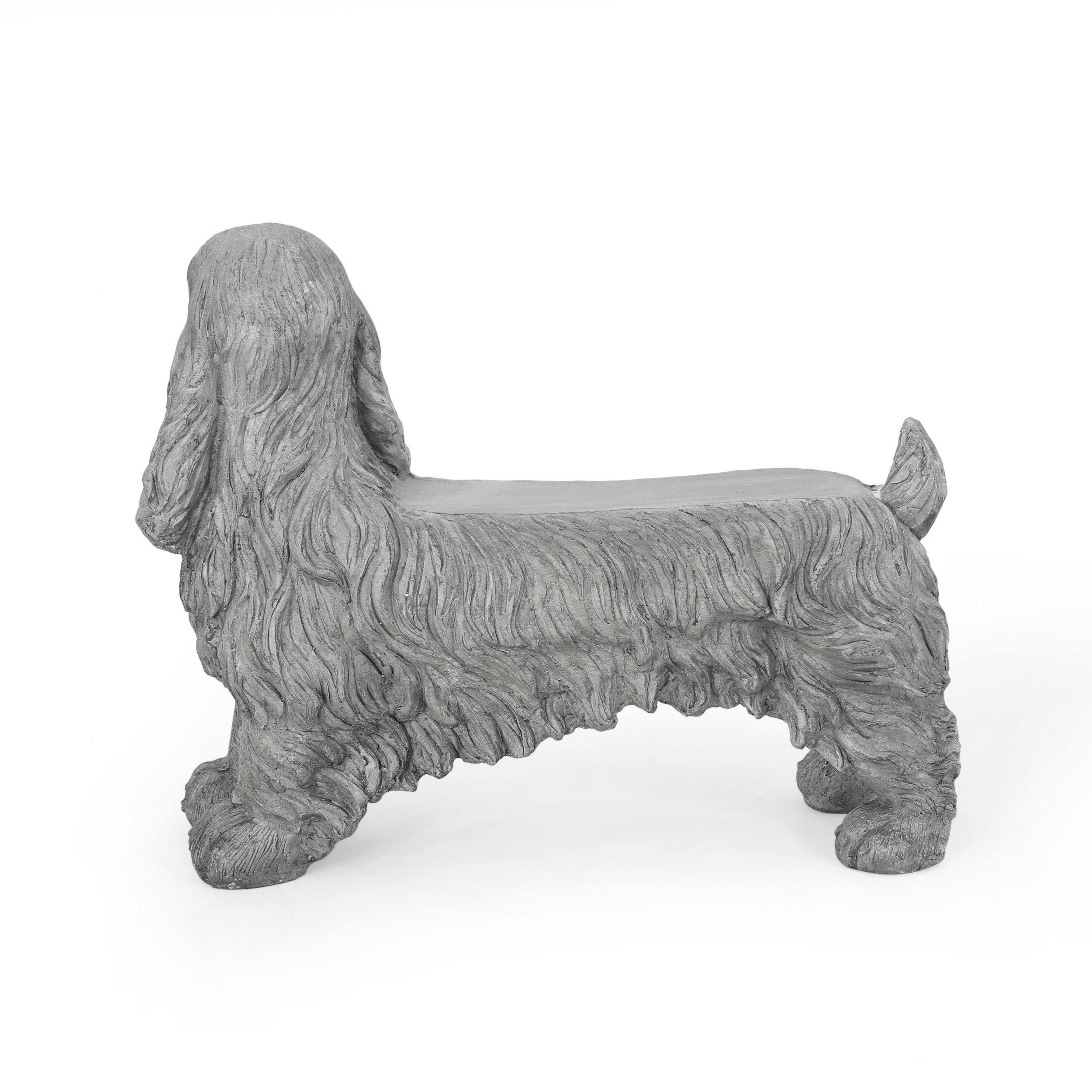 Gray Dog Bench E159
