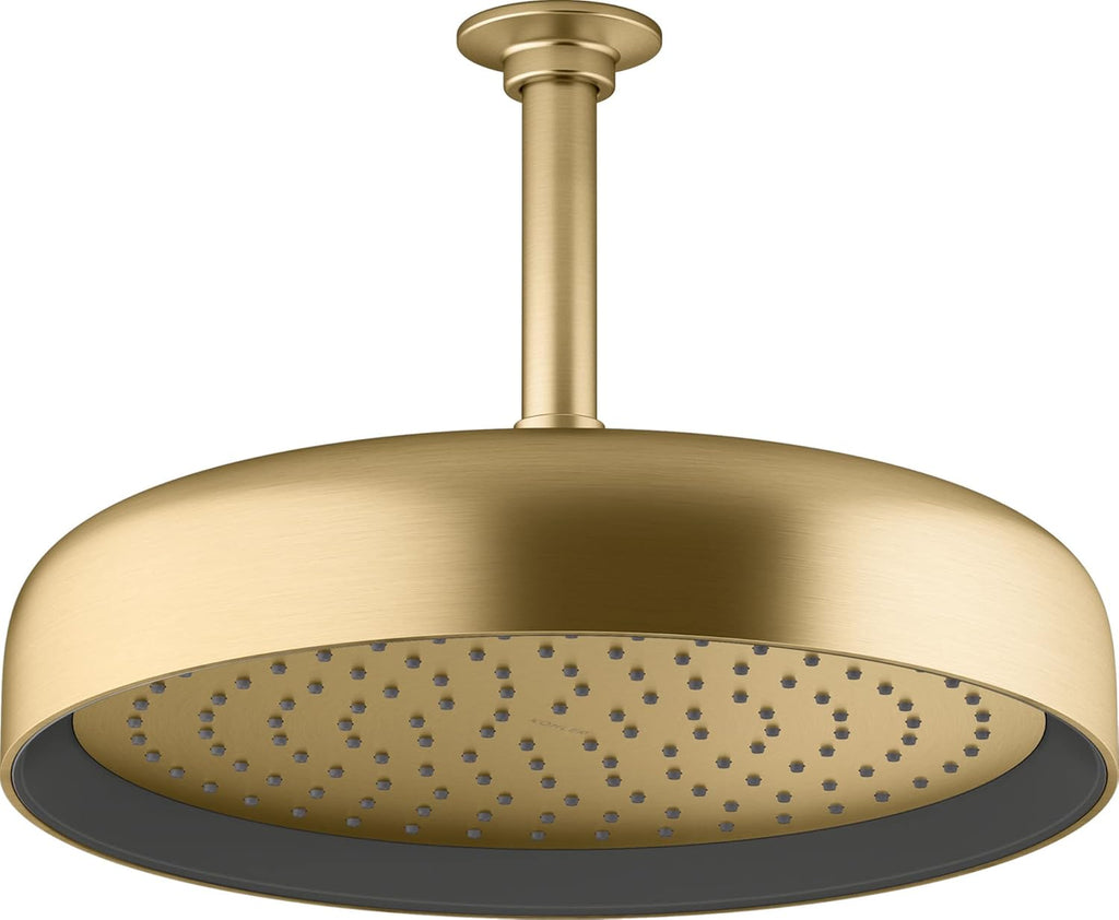 Vibrant Brushed Moderne Brass Showerhead V924