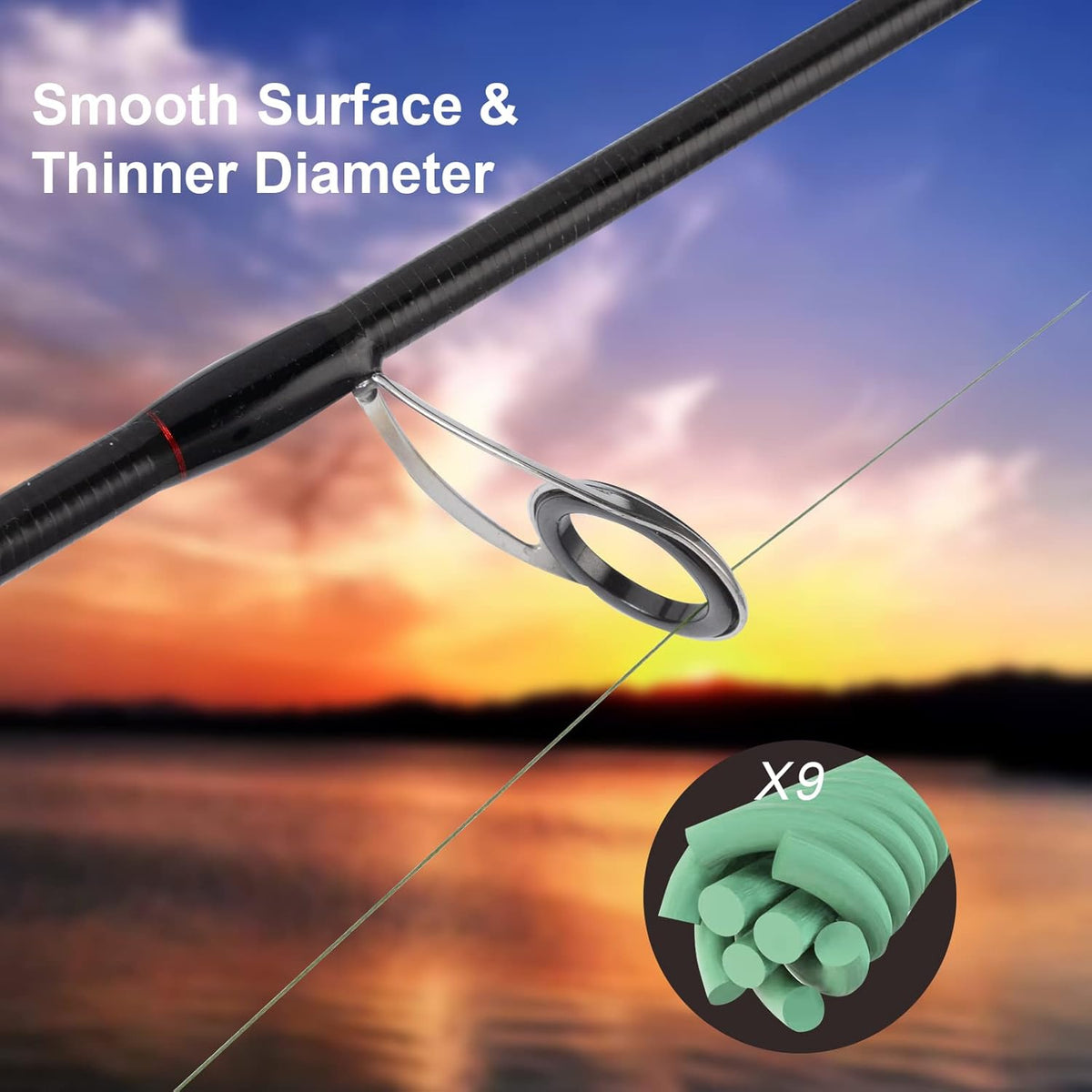 Braided Fishing Line, 9 Strands Super Lines T48149