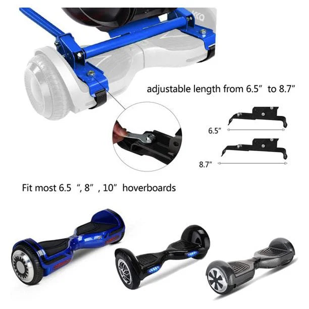 Blue Hoverboard Go Kart Attachment X403931