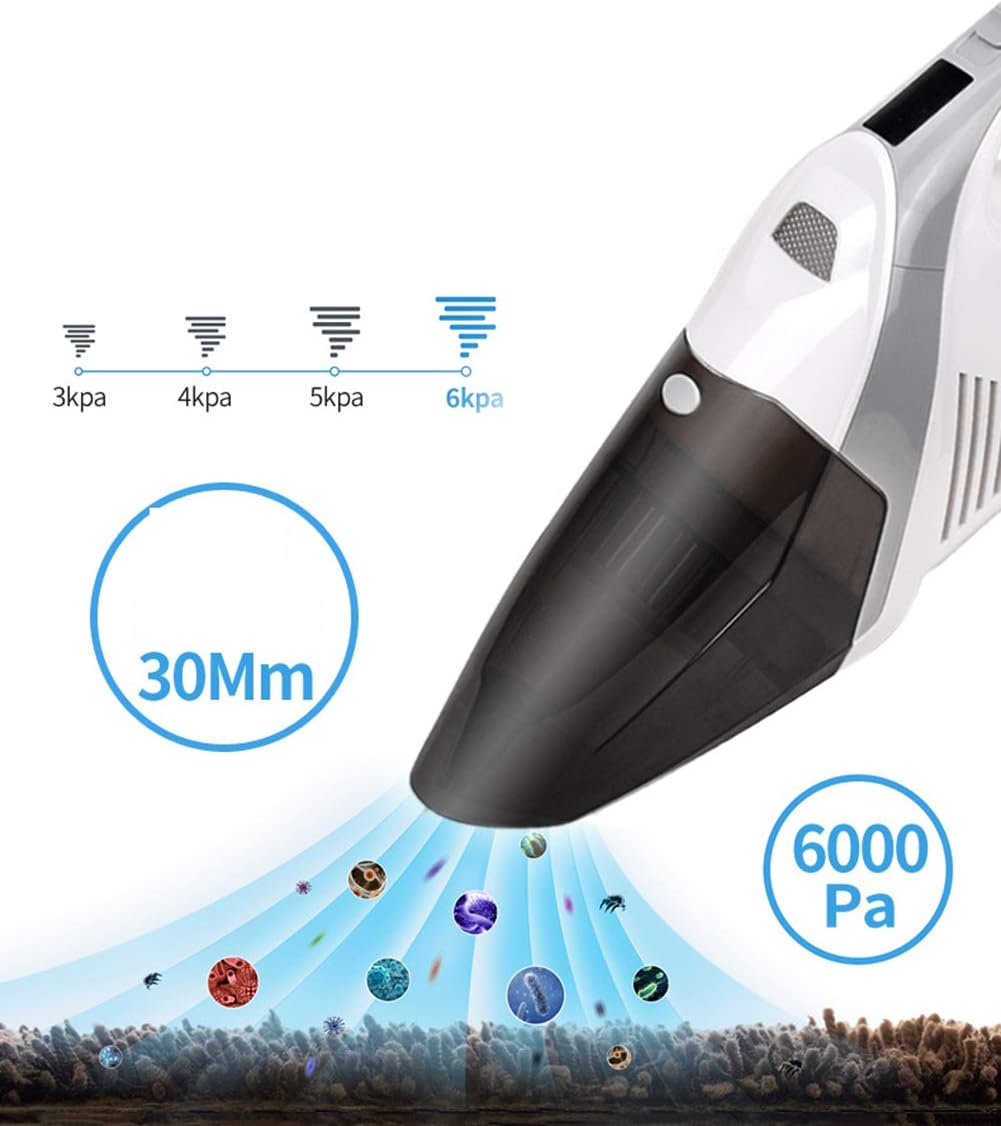 Cordless Handheld Vacuum Cleaner LED Light 100W Cyclonic Suction Wet/Dry Vacuum B228285