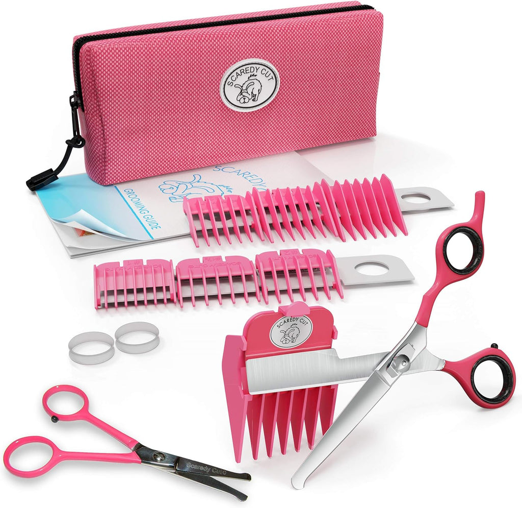 Pink Silent Clipper with Safari De-Matting Comb C4378
