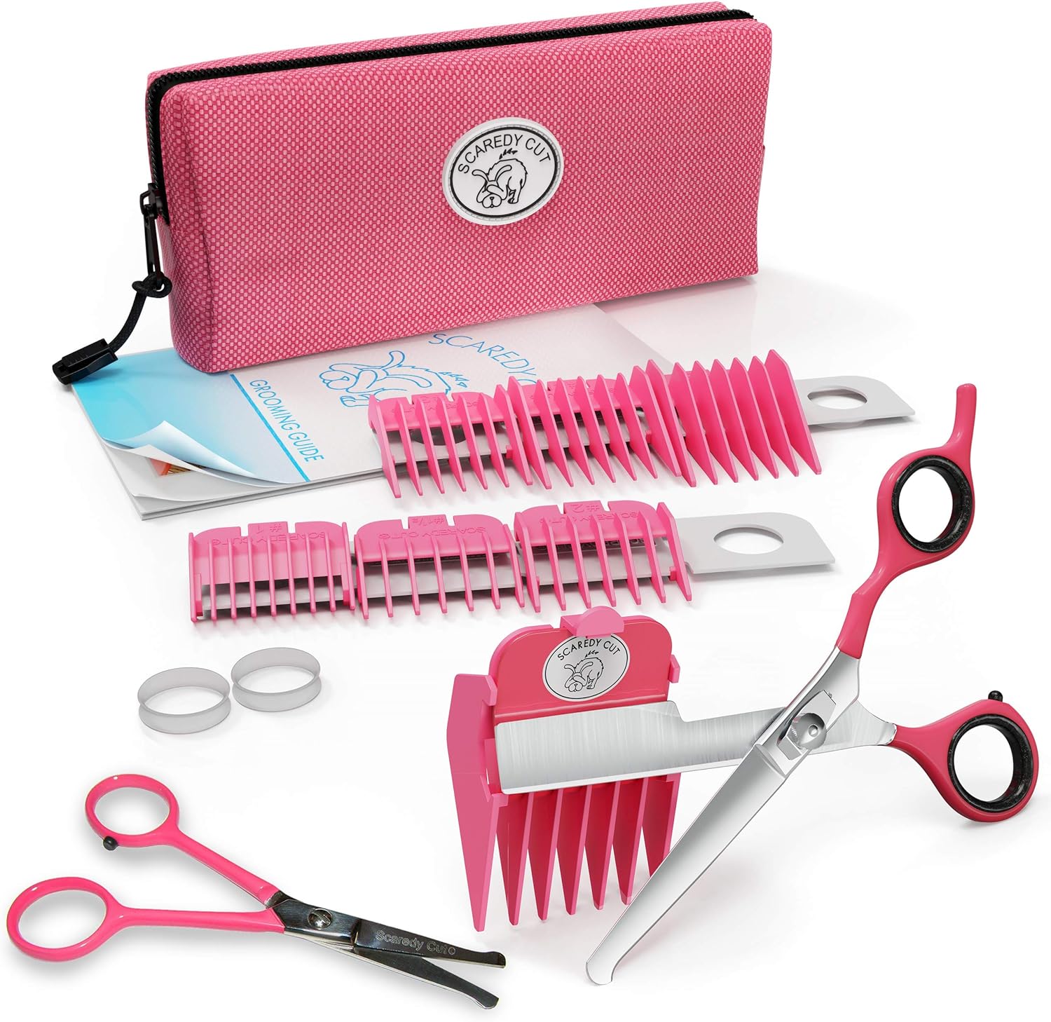 Pink Silent Clipper with Safari De-Matting Comb C4378