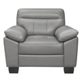 Gray Leather Upholstered Chair N196133