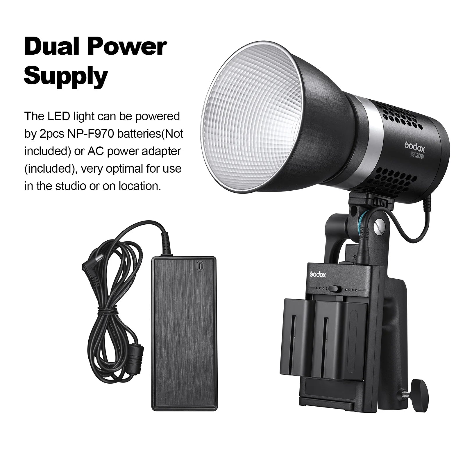 Portable Studio LED Video Light Kit F382