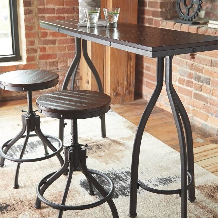 Counter Height 3-Piece Table and Bar Stool Set Z31137