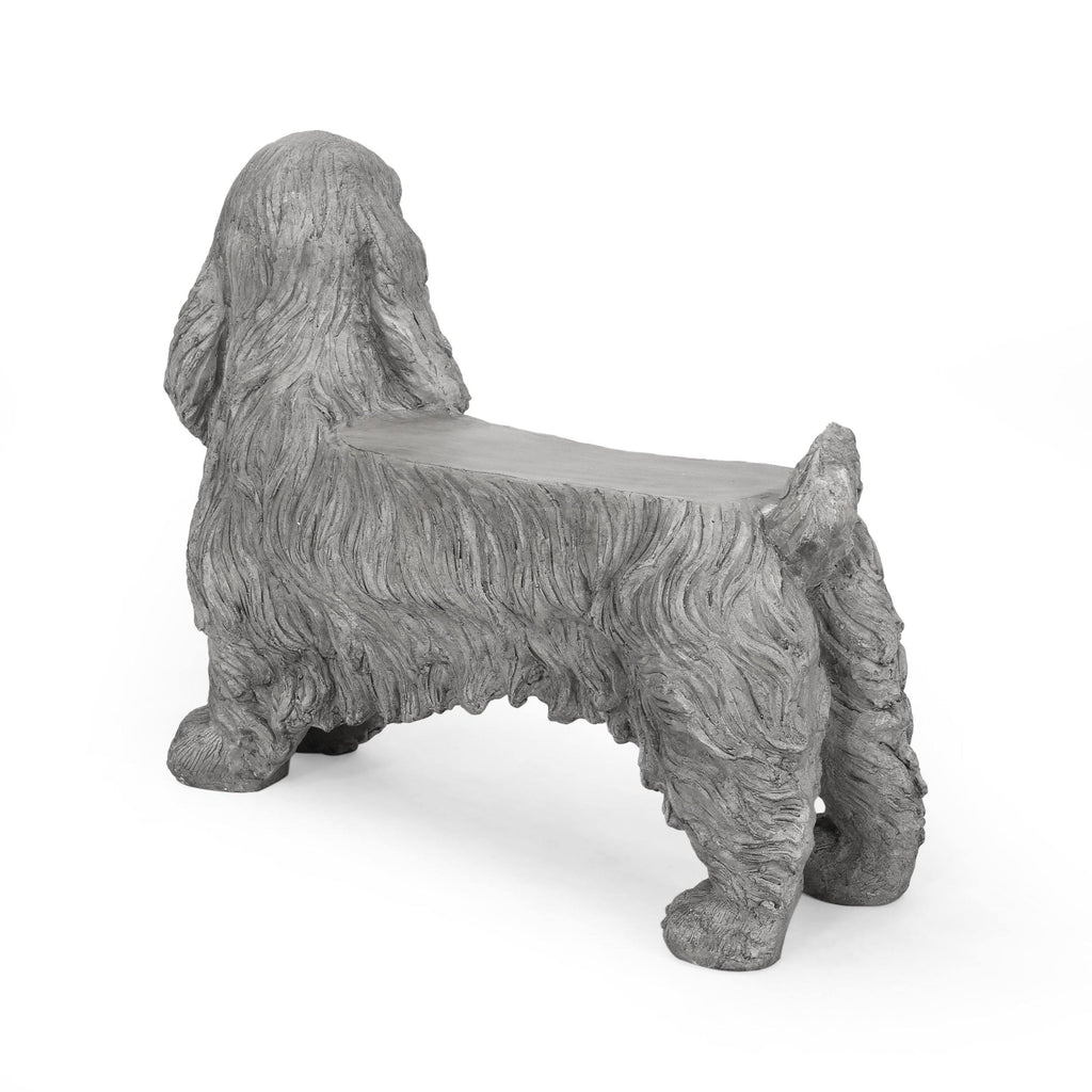 Gray Dog Bench E159