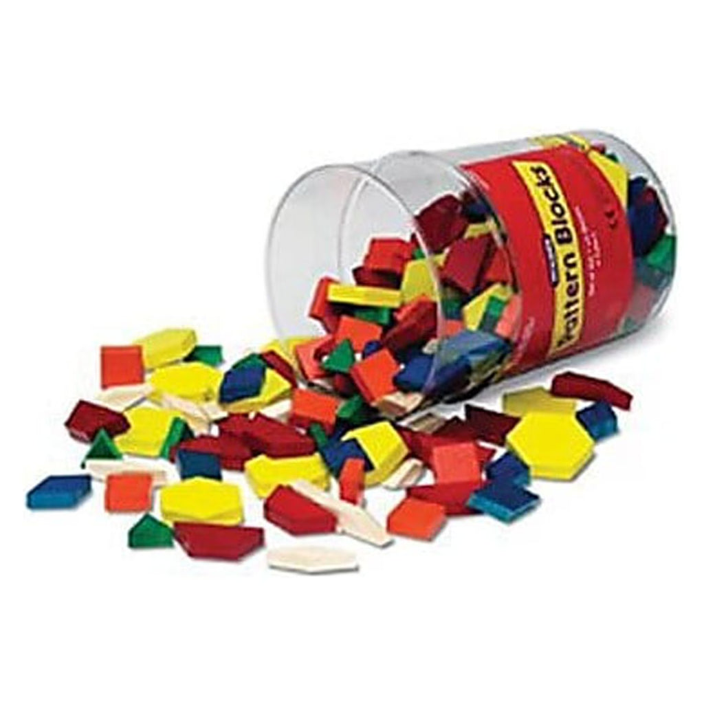 250 Pc Wooden Pattern Blocks Set F584