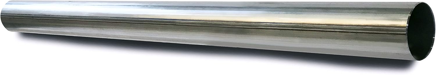 Stainless Steel Straight Exhaust Pipe 2.75" OD 5' Long Pack of 2 Z771142