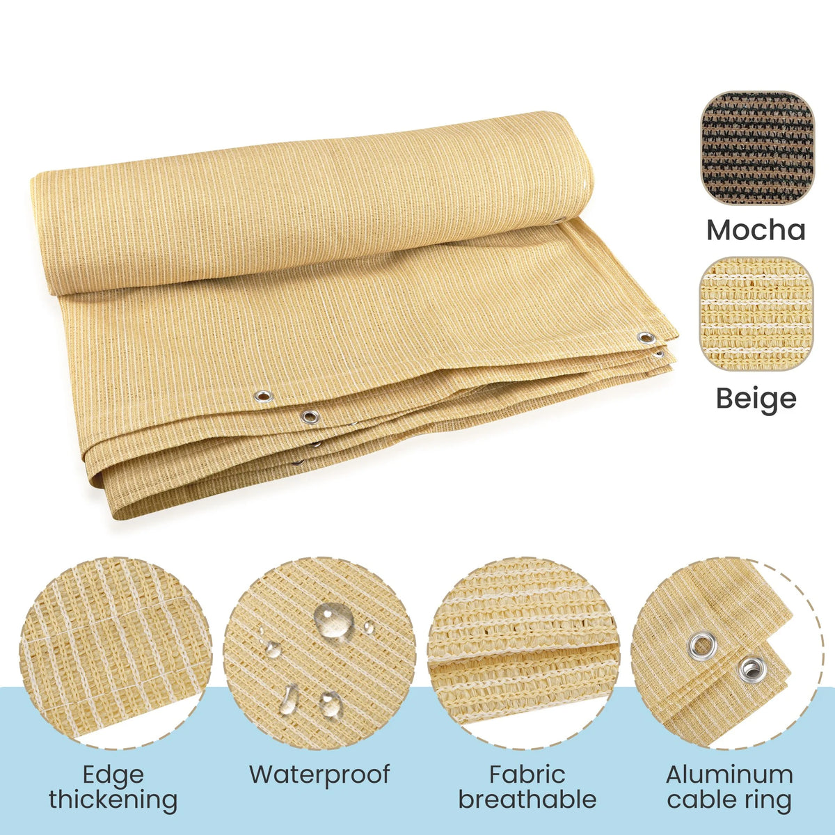 10ft x 10ft Sun Shade Net O704424
