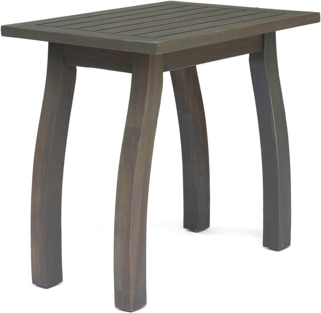 Gray Acacia Wood Accent Table N29483