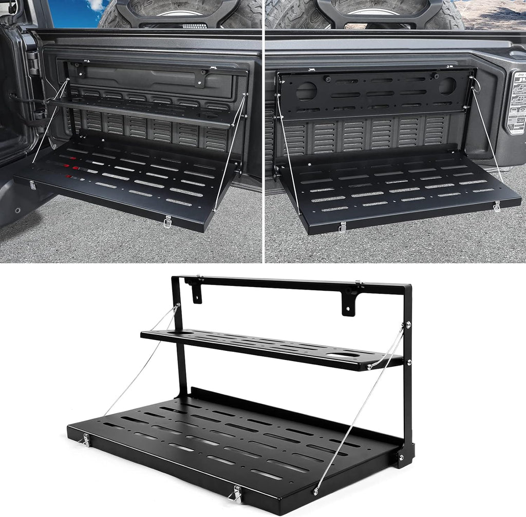 Tailgate Table Rear Foldable Cargo Shelf Aluminum Alloy Storage Rack Z174916