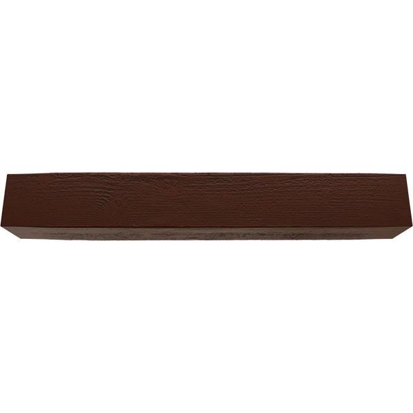 Rough Sawn Faux Wood Fireplace Mantel, Natural Pecan X570624