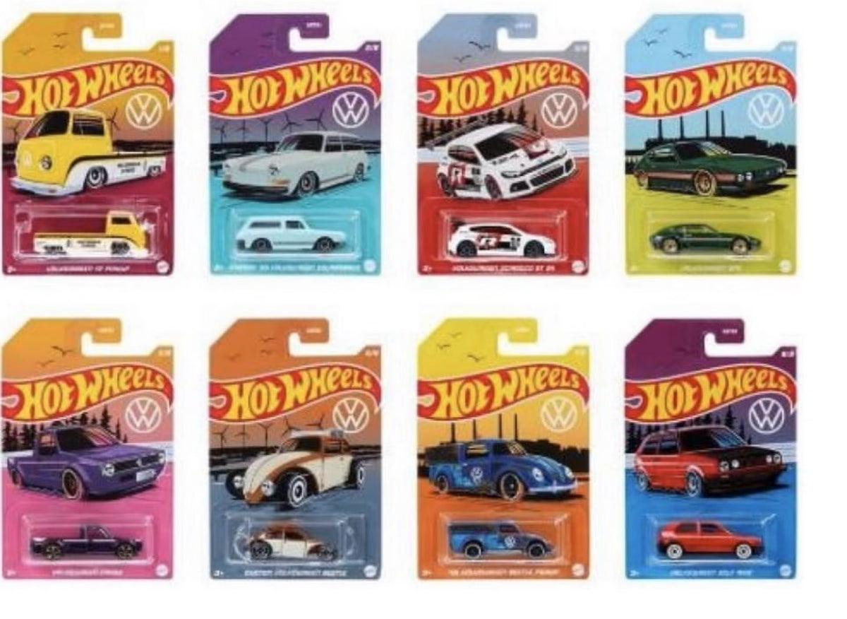 Hot Wheels Volkswagen Complete Set of 8 Cars Y160290