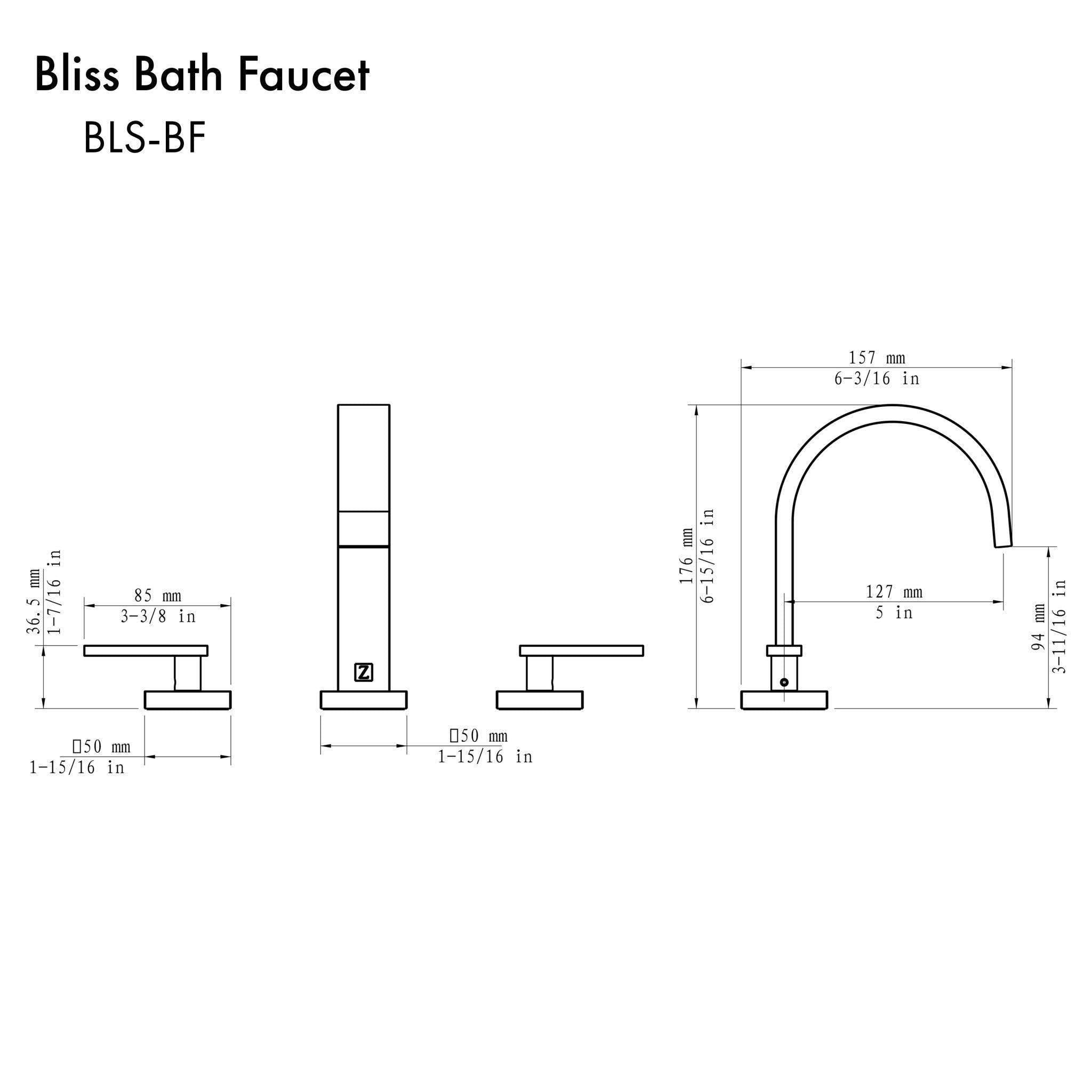 Matte Black Bath Faucet P28240