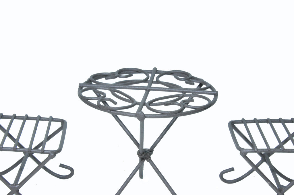 Red Metal Miniature Bistro Set T7836
