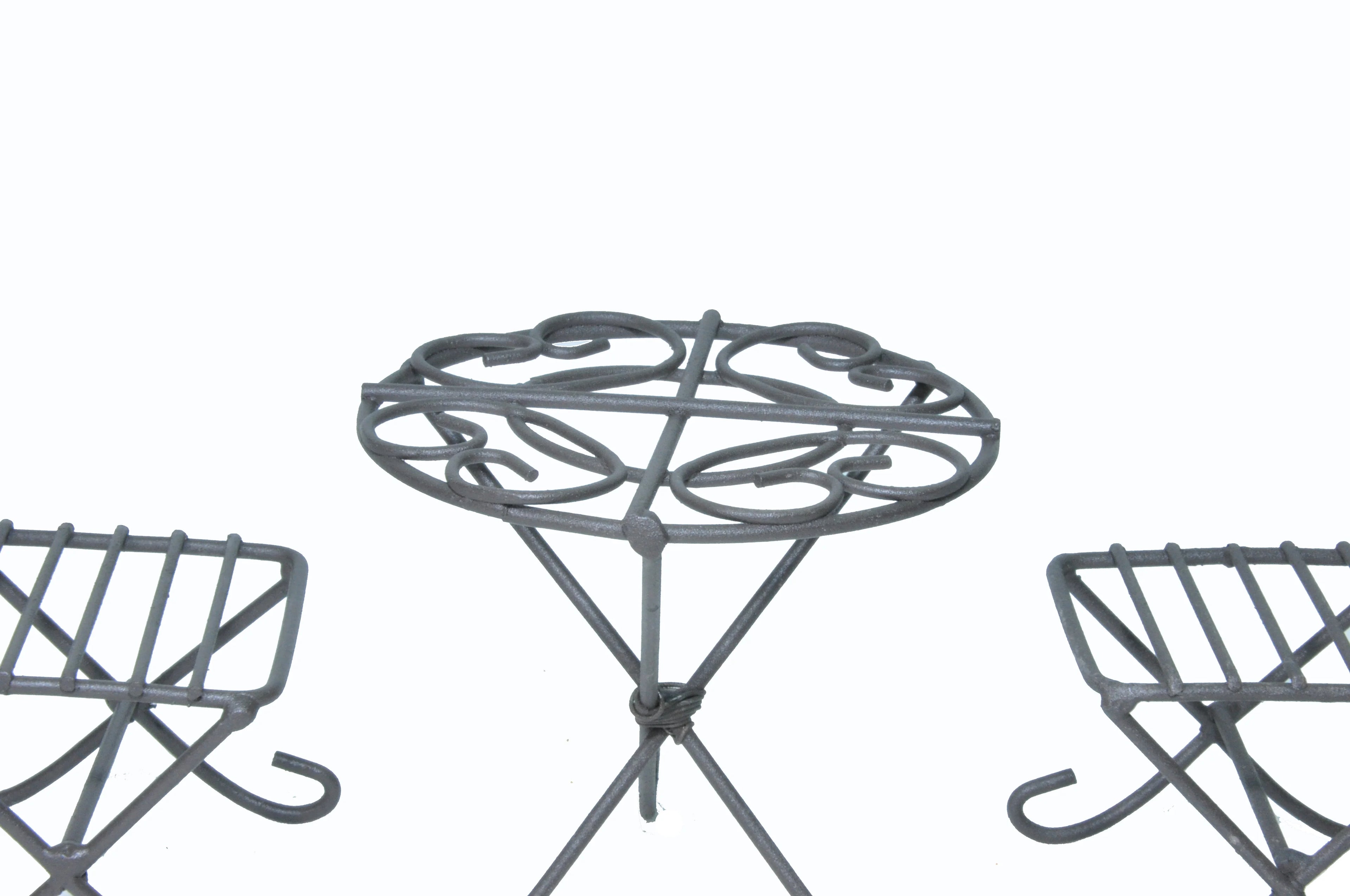 Red Metal Miniature Bistro Set T7836