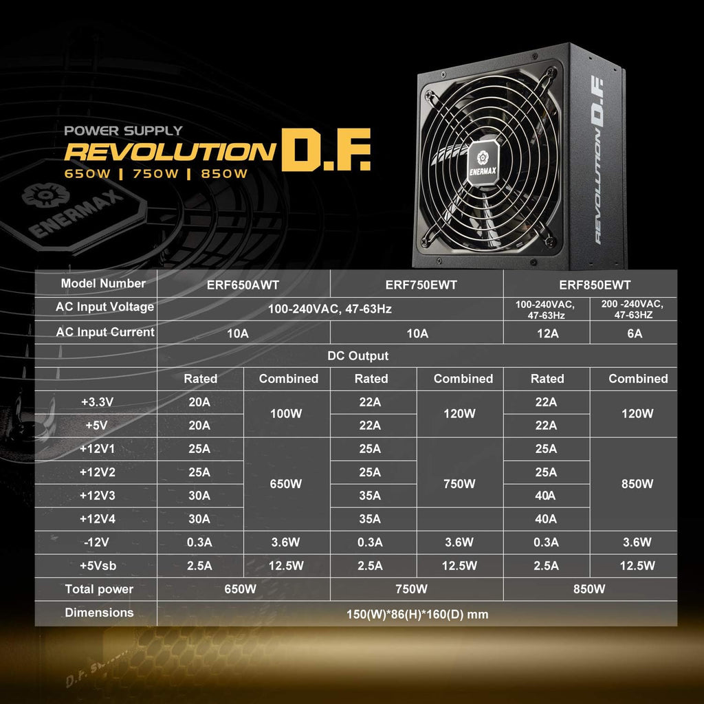 750W 80 Plus Gold Full-Modular ATX Power Supply O2874