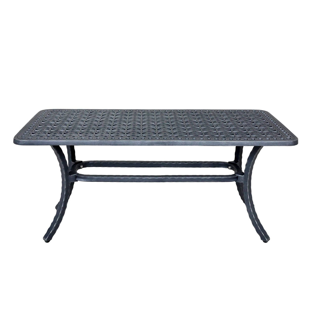 Gray Cast Aluminum Coffee Table H923414