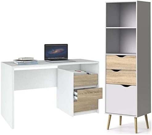 2 Piece Furniture Set with Bookcase and Writing Desk O2221