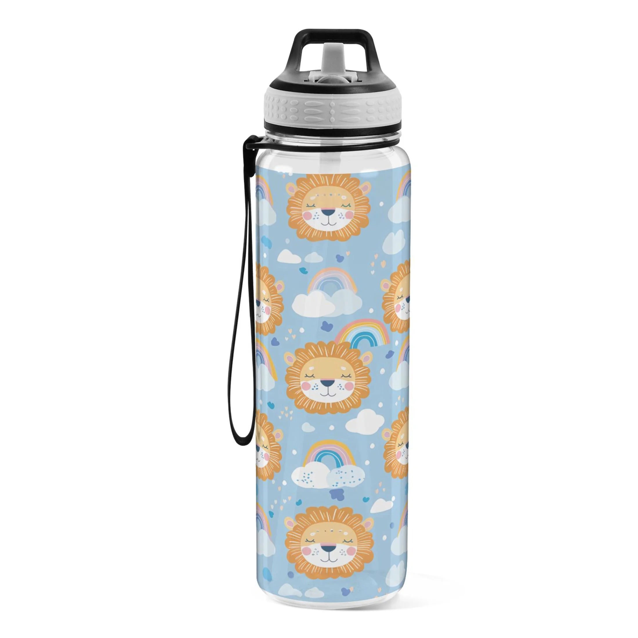 32oz Clear Triton Sports Water Bottle with Straw C926321