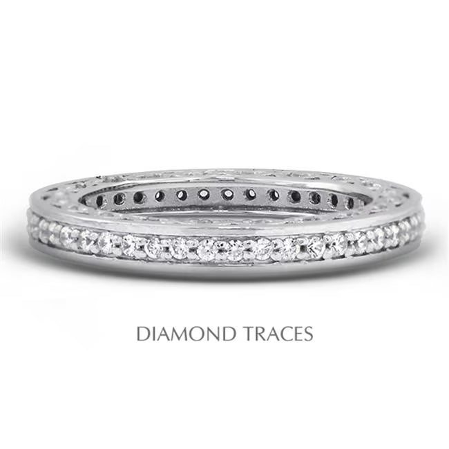 Platinum 950 Pave Eternity Ring M4501