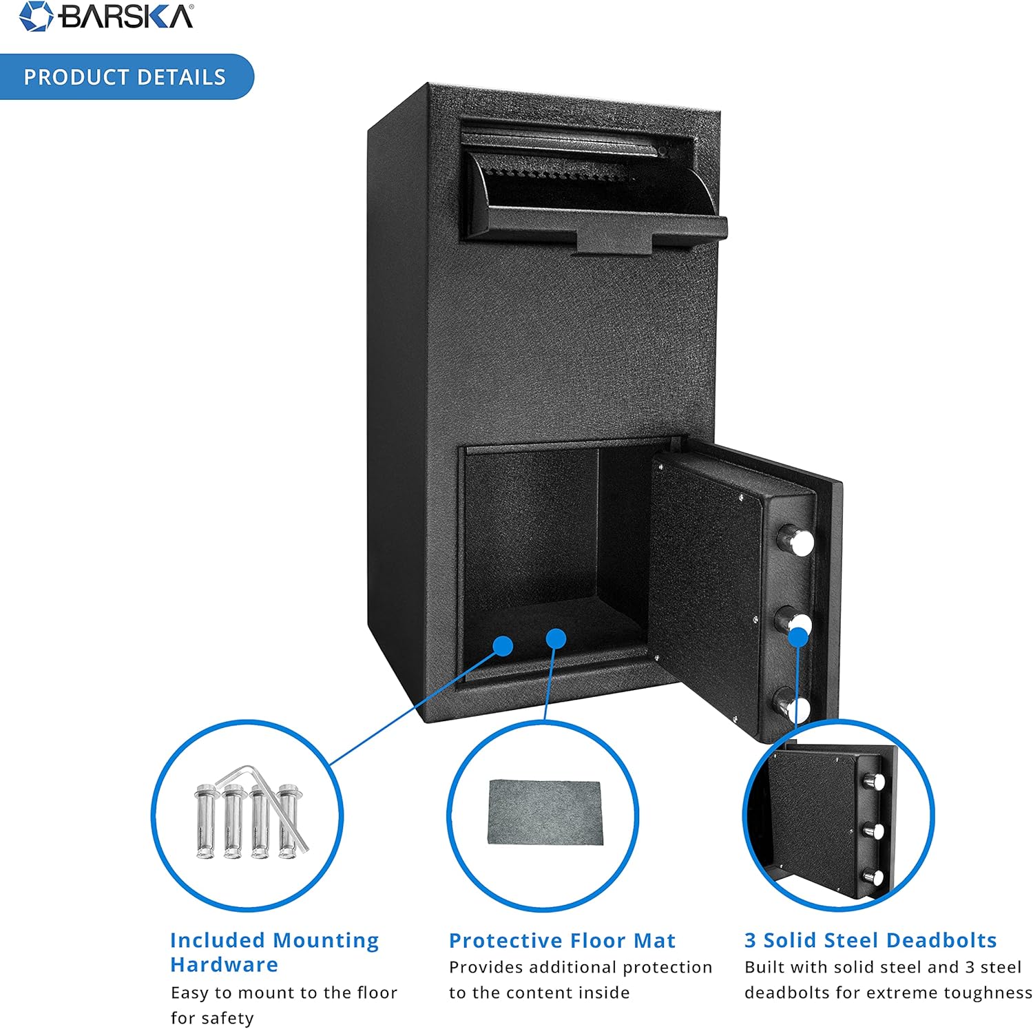 Digital Multi-User Keypad Security Depository Drop Safe with Front Load C32108