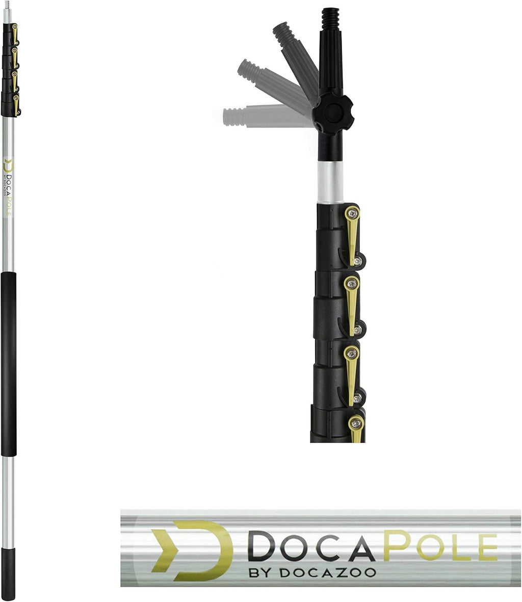 Wall Duster with Telescoping Pole and Chenille Microfiber Cleaning Head I5112