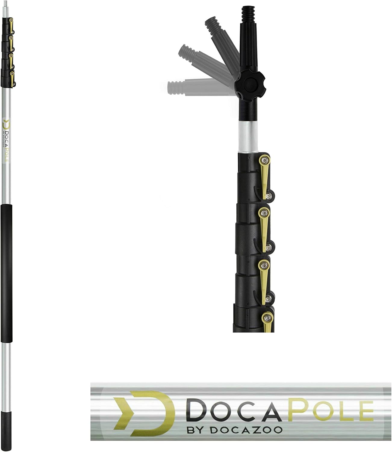 Wall Duster with Telescoping Pole and Chenille Microfiber Cleaning Head I5112