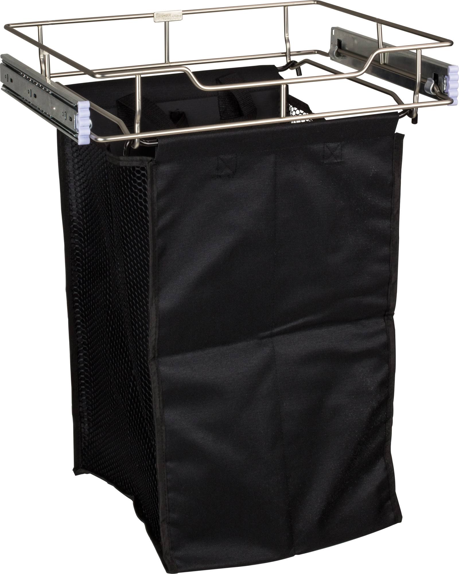 Satin Nickel 14x22 Pullout Hamper I71259