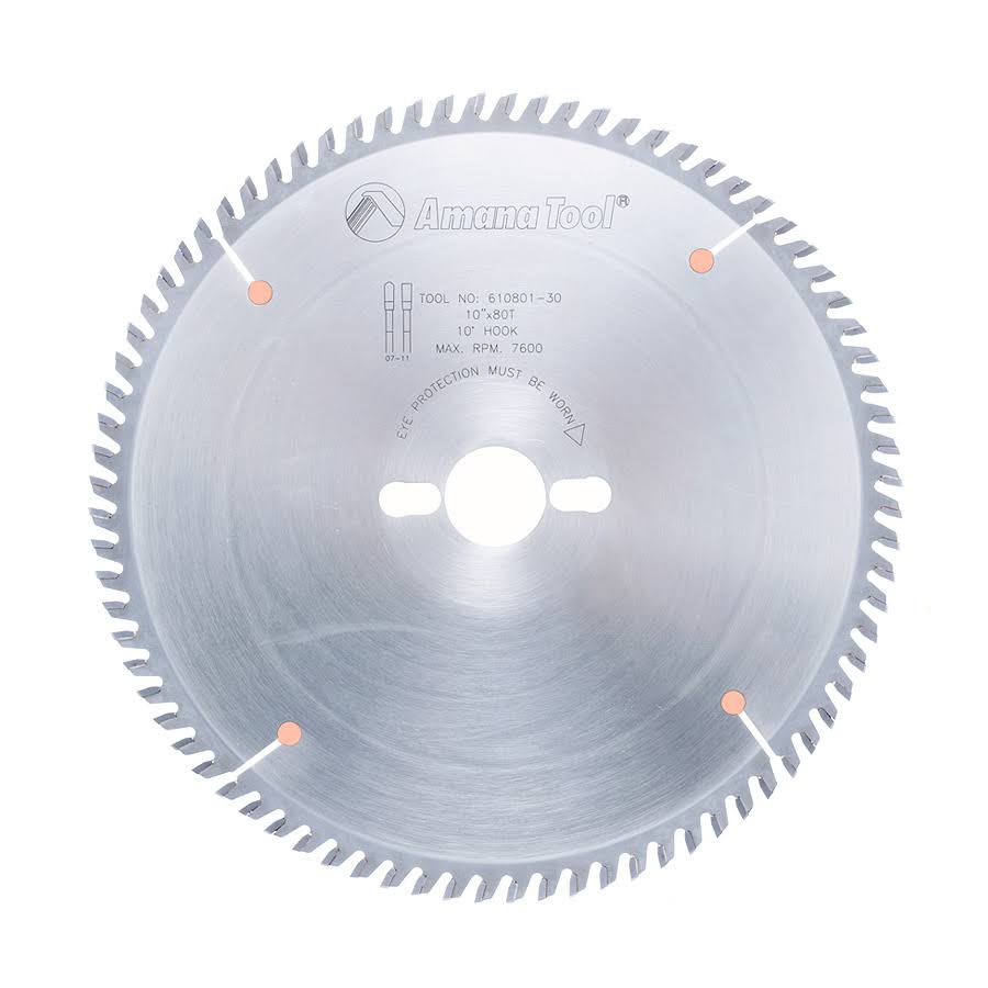Carbide Tipped 10x22 D x 80T TCG Cut-Off and Crosscut Saw Blade Z32176