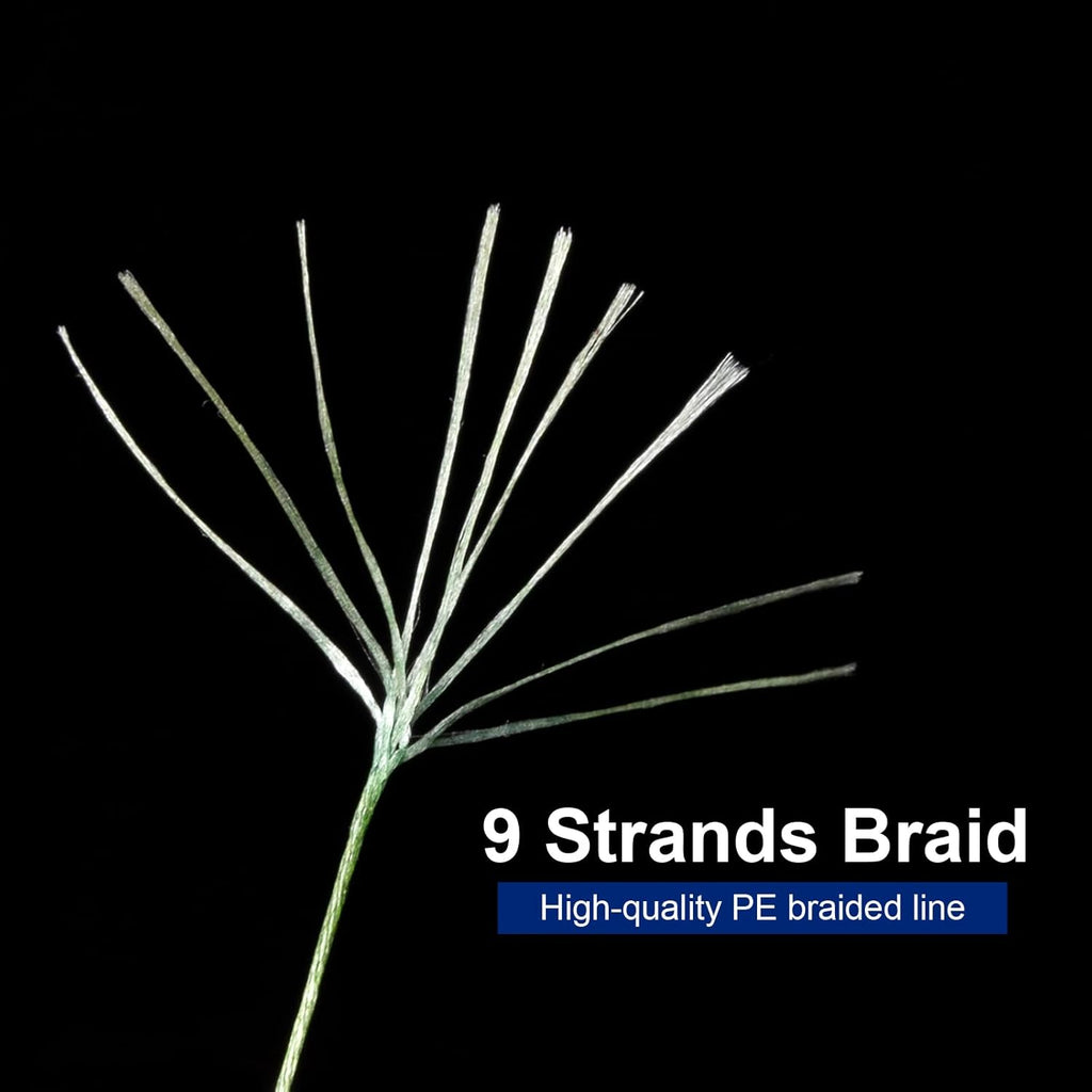 Braided Fishing Line, 9 Strands Super Lines T48149