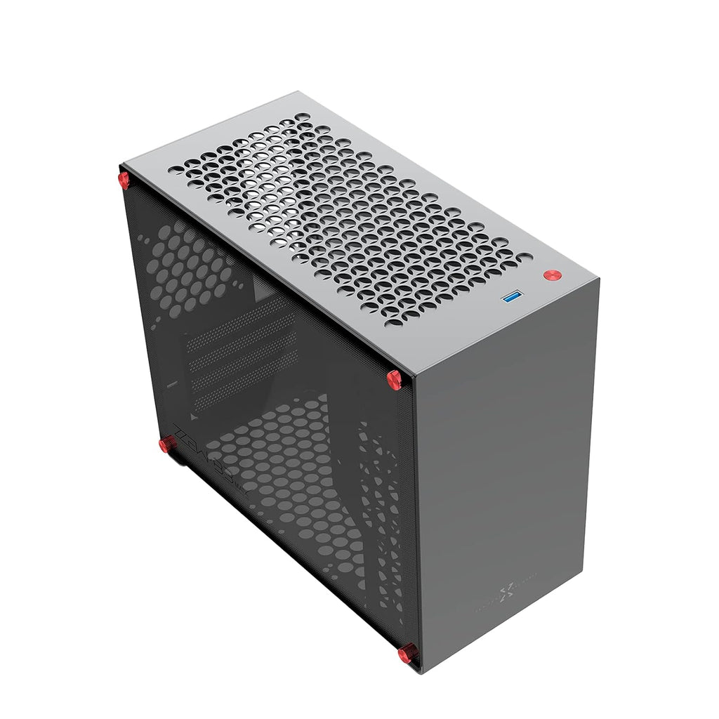 Dark Gray Aluminum Tempered Glass PC Case G4908