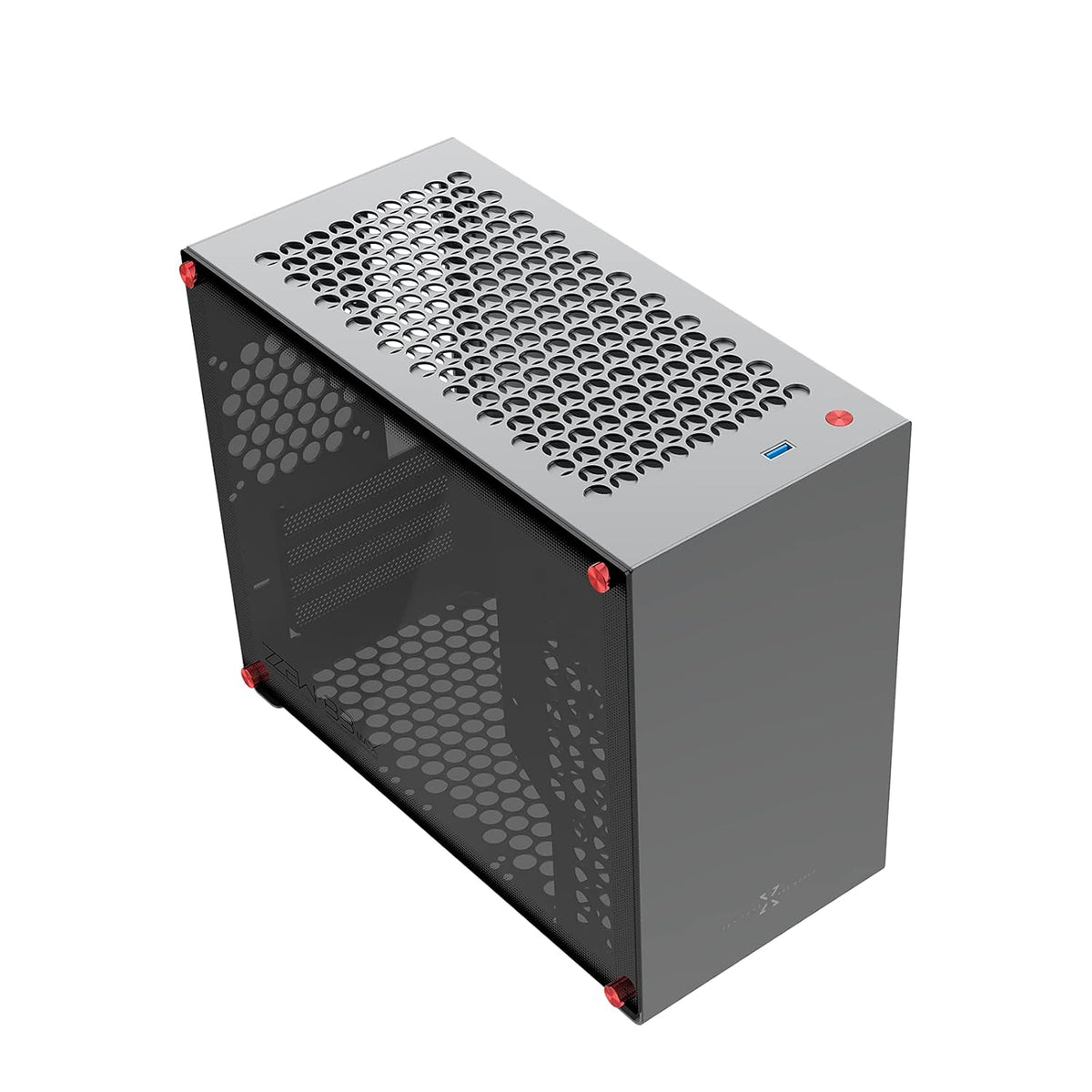 Dark Gray Aluminum Tempered Glass PC Case G4908
