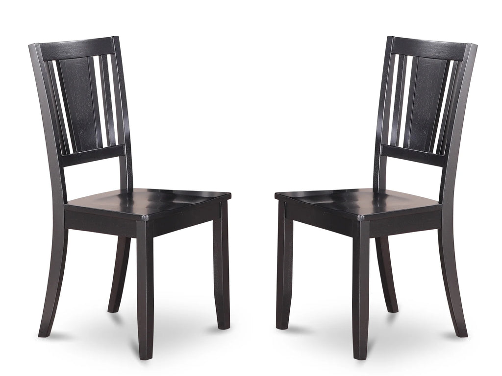 Black Wood Dining Chairs Set of 2 D882662