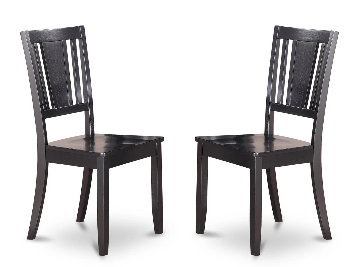 Black Wood Dining Chairs Set of 2 D882662