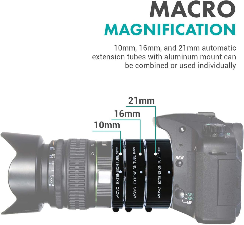 Macro Extension Tube Set for Micro 4/3 Mount Mirrorless Camera E593583