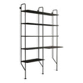 Black Bookcase and Desk M9722