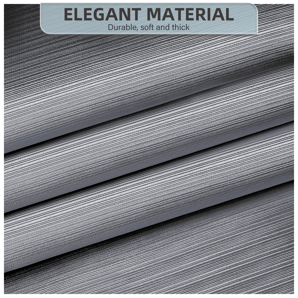 90% Blackout Curtains Set of 2 Panels, Light Gray, 52 x 84 inch I103269
