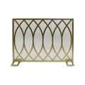 Gold Finish Iron Firescreen T790