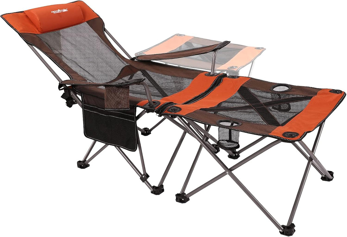 Mesh Folding Reclining Camping Chair with Carry Bag D911397