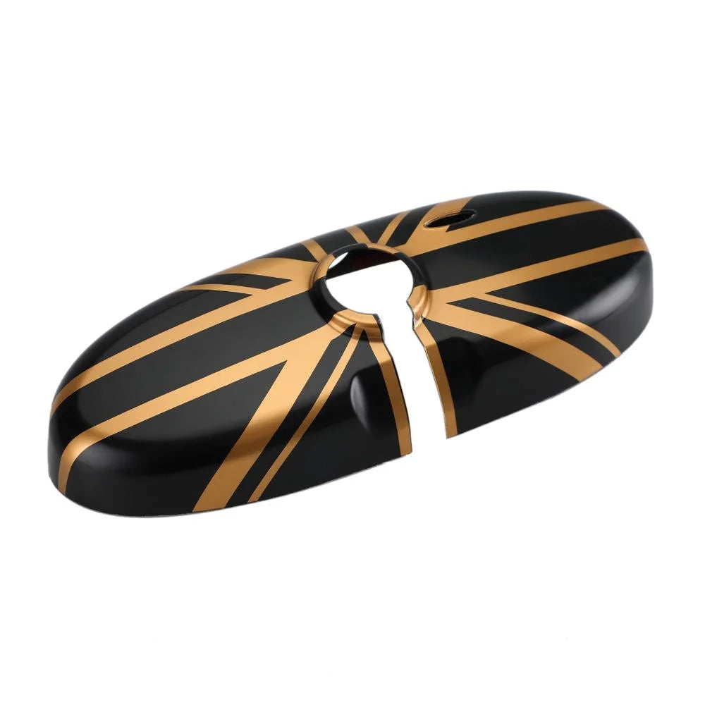 Black/Gold Rear View Mirror Cover E997986