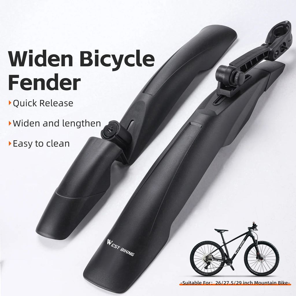 Adjustable Universal Bike Mudguards for 26-29in Bicycles, Front and Rear G919