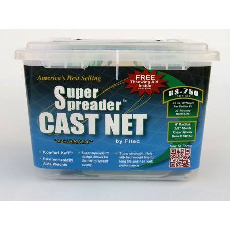 Nylon Fishing Cast Net, 1/4-Inch x 5-Feet I9727