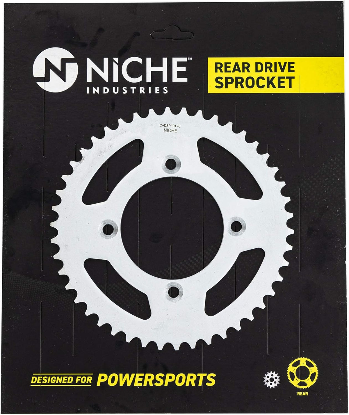 Drive Sprocket Chain Combo Front 14 Rear 46 Tooth 420HZ Standard 110 Links Pack of 2 E639